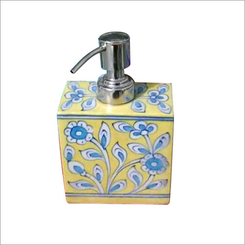 Smooth Decorative Blue Pottery Dispenser