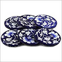 Blue Pottery Tea Coaster Design: Standard