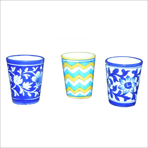 Blue Pottery Tumbler Design: Standard