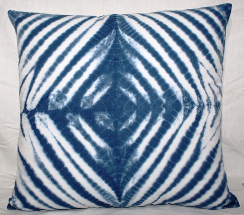 Indigo Blue Tie & Dye Cushion