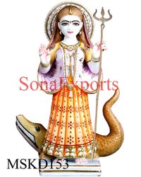 Khodiyar Marble Painted Statue