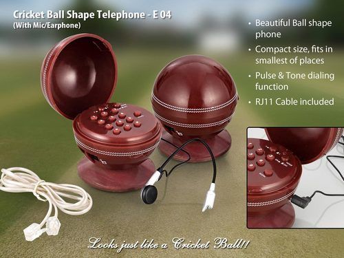 Red Telephone (Cricket Ball Shape)