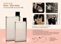 Notebook Water Bottle - 420 Ml Plastic, Slim Design | Durable, Leak Proof, Eco-friendly, Fits In Bags And Backpacks