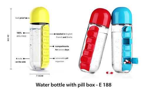 Pill Water Bottle