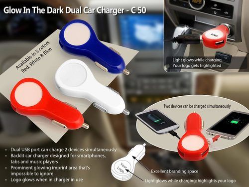 Multicolor Glow In The Dark Car Charger