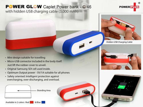 Red And White Power Glow Power Bank