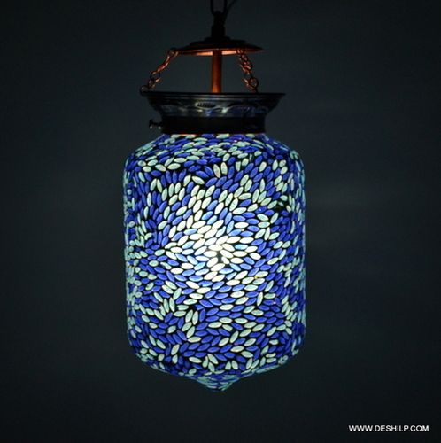 Unique Handcrafted Gold Hanging Lamp Lantern Chandelier Hanging