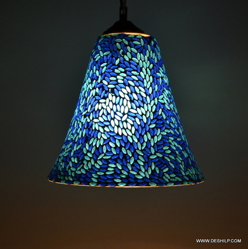 Glowgift Decorative Glass Candle Set - Color: Blue