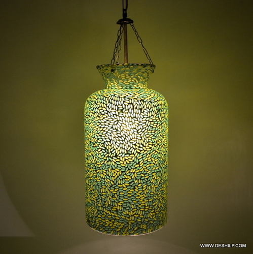 Green And Yellow Decor  Glass Candle Gifts Home Decor, Outdoor Or Indoor Lighting