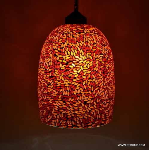 Amber Aura Handcrafted Glass Candle Light