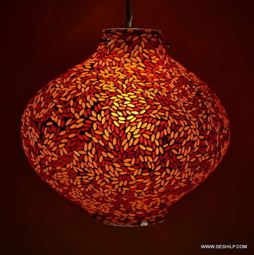 Vintage Lamp hanging light Amber Glass Hanging Glass Pendant Hanging Lamp Glass