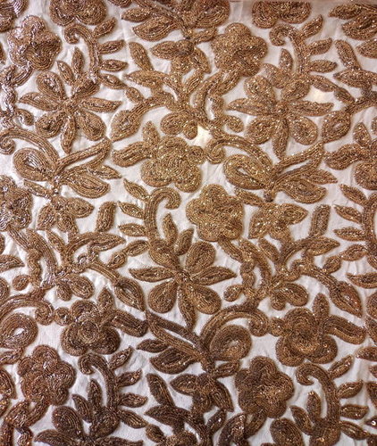 Zari Embroidery Work / Zari Hand Work Embroidery / Embroidery Zari Work Fabric