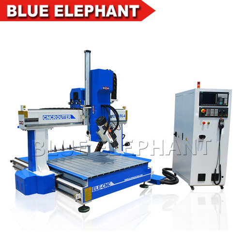 Vacuum Cleaning System 1212 4 Axis Atc Cnc Wooden Engraving Machine , Germany Siemens Controller Wood Cutting Machine