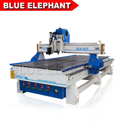 Vacuum Cleaning System Blue Elephant 1337 Cnc Router Wood Cutting Machine Working Automatic Fabric Strip Leather Router Cutting Machines For Sale