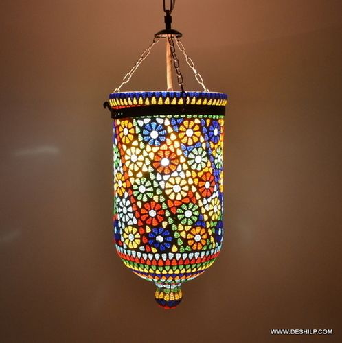 Hanging Light vintage Hanging Stained glass Wall Lamp