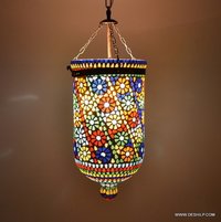Hanging Light vintage Hanging Stained glass Wall Lamp