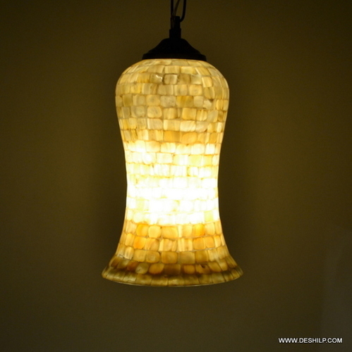 8x15 Inch SEAP GLASS WALL DECOR HANGING