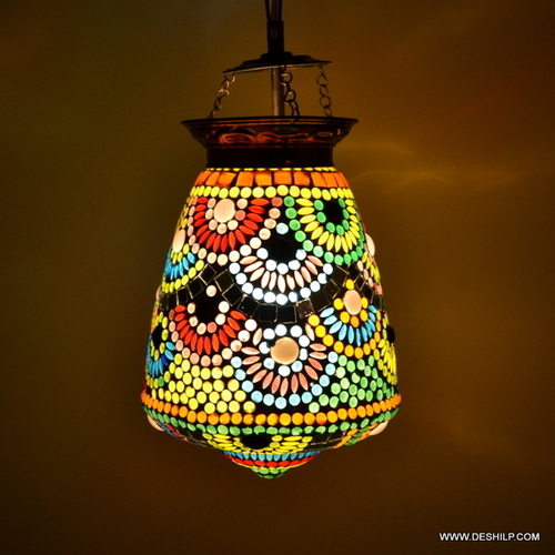 Style Stained Glass Hanging Ceiling Lamp Light Shade