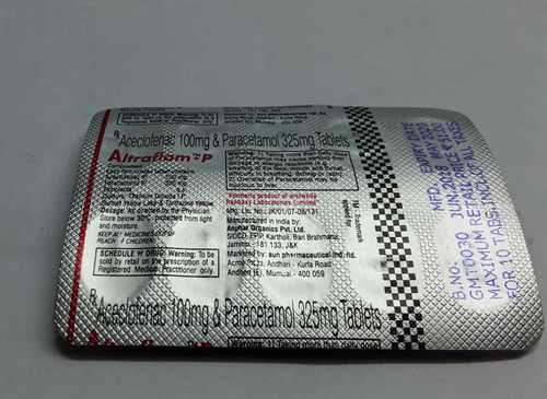 Aceclofenac Paracetamol Tablets General Medicines