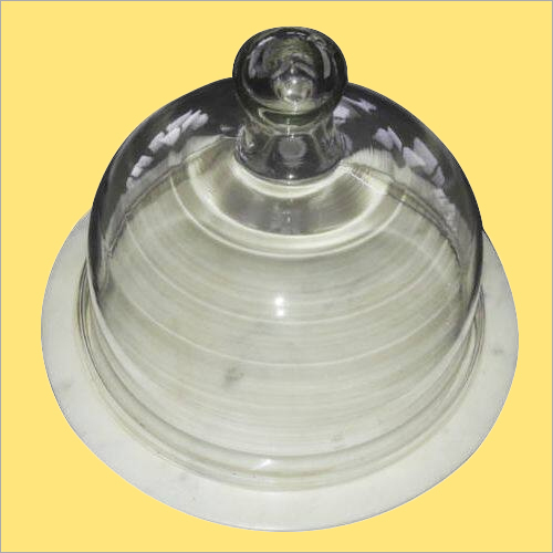White Marble Cake Dome White Marble Cake Dome