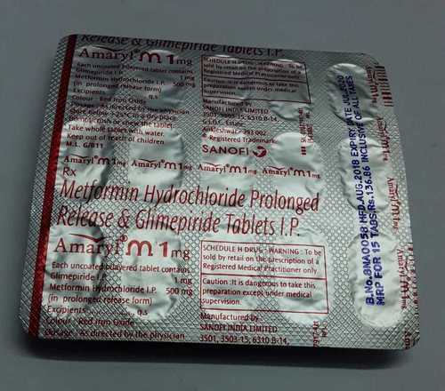 metformin hydrolcloride prolonged release glime piride tablets