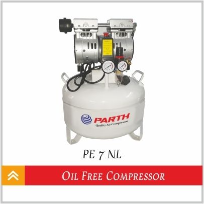 Oil Free Air Compressor Air Flow Capacity: 7 Ltr