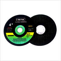 Flexible Grinding Wheel - Ideal For Hardened Steel And Cast Iron | Green And Black, Round Shape For Controlled Grinding Operation