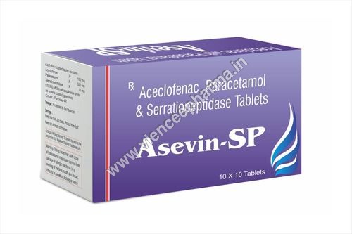 Aceclofenac Paracetamol Serratiopeptidase Tablet