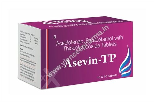 Aceclofenac paracetamol with Thiocolchicoside Tablet