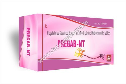 pregabalin as sustained release with Nortriptyline Hydrochloride Tablets