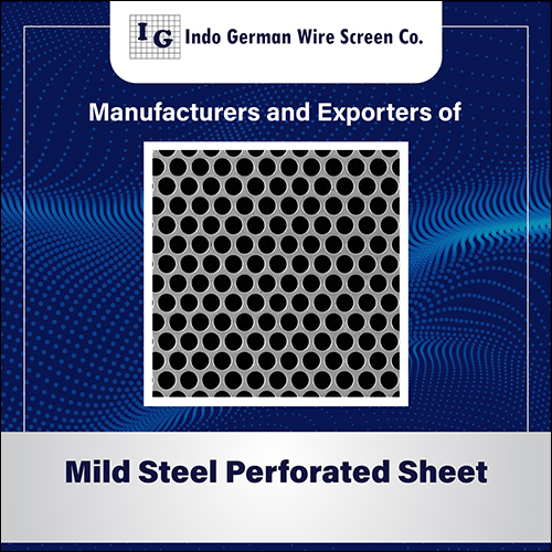 Mild Steel Perforated Sheet Application: For Industrial