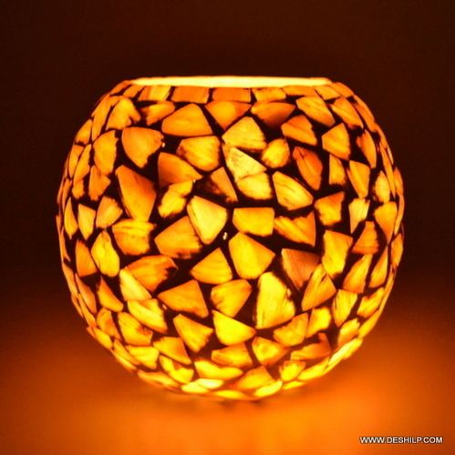 PURSE SHAPE GLASS SEAP TABLE LAMP