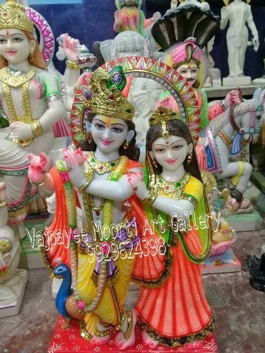 Krishna Radha Marble Statue