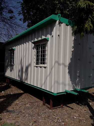 Portable Store With Office - Color: Ral 9002 And Green