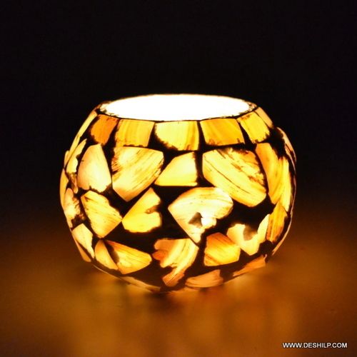 Decor Lighting Seap Glass Small Candle Holder