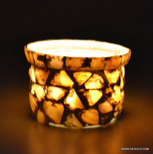 SMALL GLASS T-LIGHT CANDLE VOTIVE