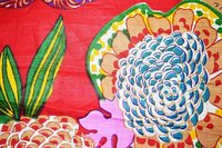 Floral & Fruit Design Printed 44 Inch Wide Running Fabric