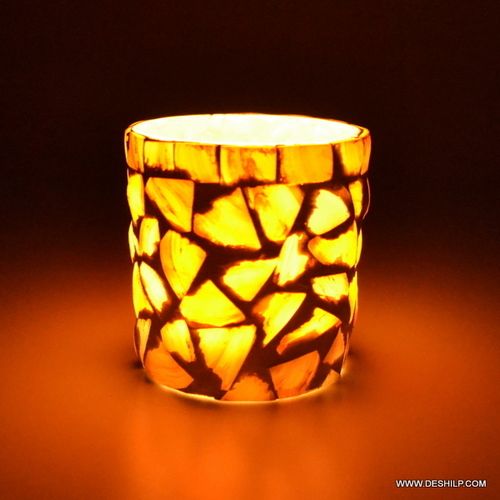 Seap Glass Candle Holder Traditional Indian Designer