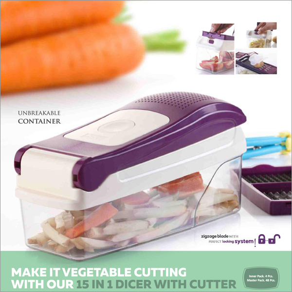 15 in 1 Dicer with Cutter