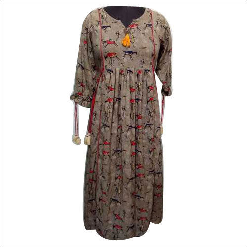 Ladies Printed Long Kurti