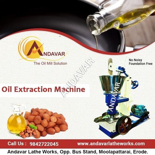 Mild Steel Cold Pressed Groundnut Oil Machine