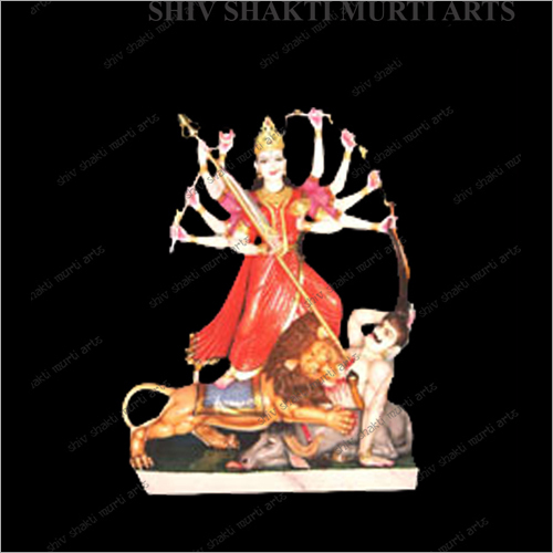 Marble Polished Durga Statue