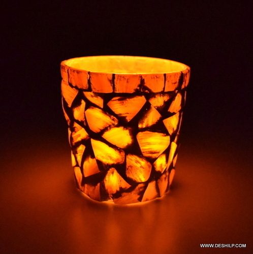 SMALL GLASS T LIGHT CANDLE VOTIVE