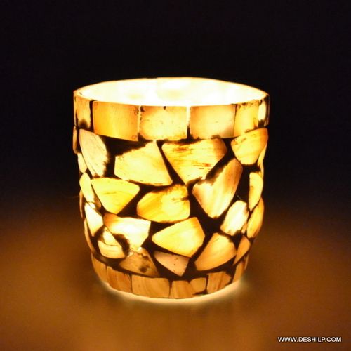 SEAP GLASS T LIGHT CANDLE VOTIVE