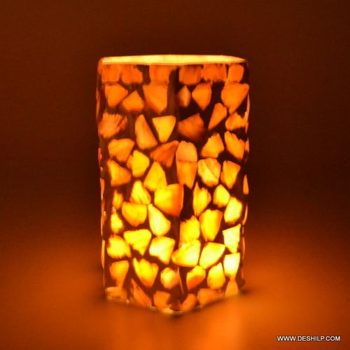 LONG GLASS SEAP CANDLE HOLDER