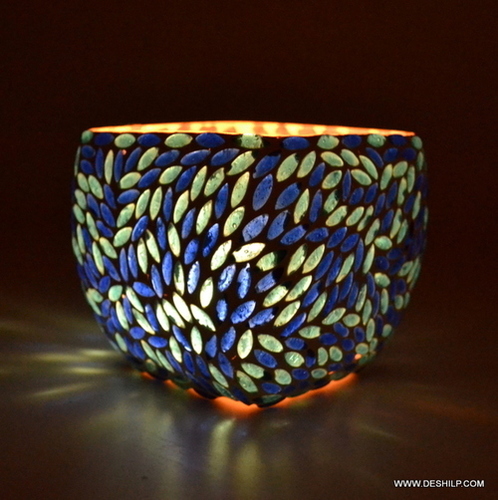 Auracraze Mosaic Holder - Material: Glass