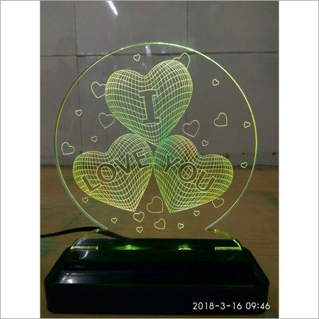 3D LED Heart Shape Lamp