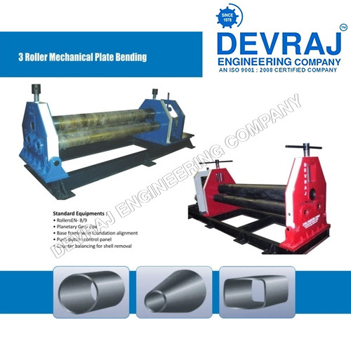 Three Roller Mechanical plate bending machine