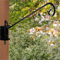 Wall Hanging Bracket - Metal Iron, 24x19x4 Inches | Durable, Black Powder Coated, Five Locking Positions, Handmade, Rust Proof, Eco-friendly, Water Resistant, Lightweight, Easy To Clean