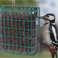 Decor Metal Bird Feeder Vinyl - Metal, 5.5x5x2 Inches | Durable, Rust Resistant, Easy Installation, Holds One Suet Cake, Easy To Clean